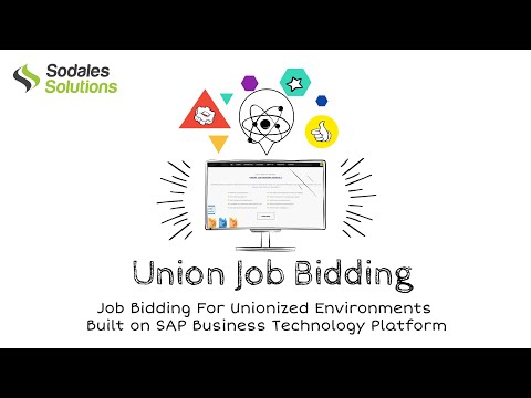 Union Job Bidding By Sodales (Built on SAP Business Technology Platform)