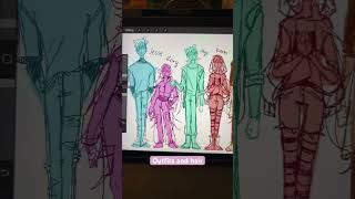 Revamping my original story and characters!! #drawing #art #sketchingdrawing #sketchbook #ocsketch