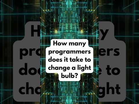How Many Programmers to Change a Light Bulb? 😂 #techhumor  #funnyjokes #programmerhumor
