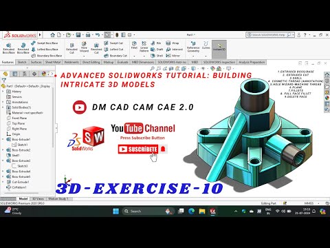 Advanced SolidWorks Tutorial  Building Intricate 3D Models