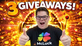 😳 LIVE on Mcluck with 3X GIVEAWAYS!GIVEAWAYS