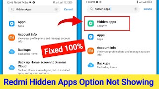 How to Fix Redmi Hidden Apps Option Not Showing 2025 || Hidden Apps Option Not Showing On Redmi Mi