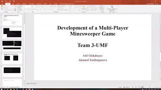 Minesweeper Game final project (Team 3 UMF)