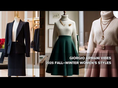 🧵 Giorgio Armani Vibes: 2025 Fall–Winter Women’s Styles — ✨ Refined Outfits