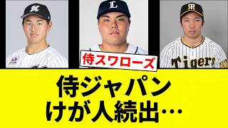 [It's hell!] Samurai Japan suffers a series of injuries... [Professional baseball reactions] [2ch...