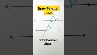 Construction Of Parallel lines | Practical Geometry
