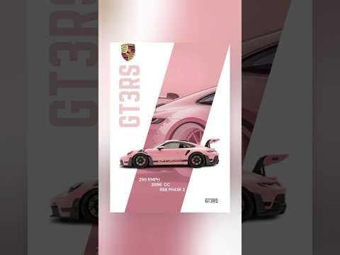 Porsche Car ad poster design in Canva #canvahacks #canvaapp #canva #porsche #sportscar