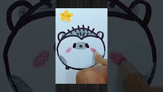 Hedgehog: How to Draw Cute Easy Step-by-Step