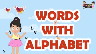 Alphabets With word |  A to Z Alphabets with word  | KooBoo | English Kids Learning