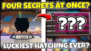 I Hatched FOUR SECRETS At ONCE In Bubble Gum Simulator INFINITY