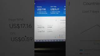 Daily earning report for my client | Google AdSense loading method 2023 #shorts