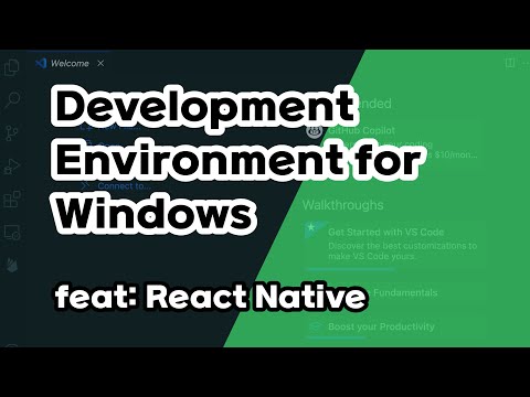 Development Environment for Window (feat.  React Native)