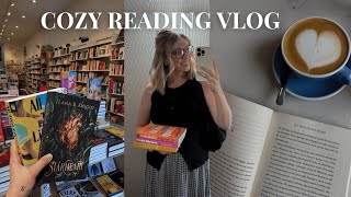 cozy & chaotic reading vlog 📚 book shopping, new favorite read + meeting my fav author!!!