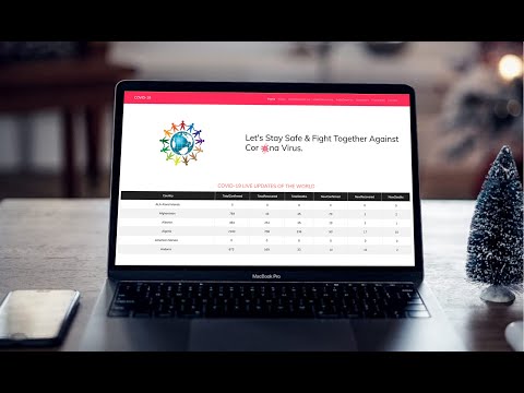 Corona Tracker Website Built - Demo