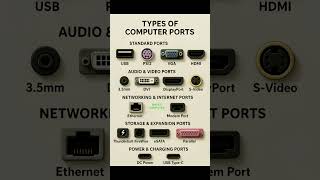 Type of Computer Ports || #computer #computereducation #science #computerparts #inputdevices