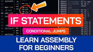IF STATEMENTS & Loops in Assembly | Conditional Logic | Learn x86-64 Machine Code