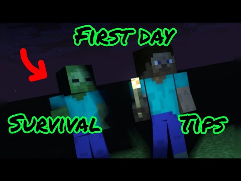 First day survival tips for minecraft(malayalam) #minecraft#howtosurvive#tutorial#gaming#Block_bro_g