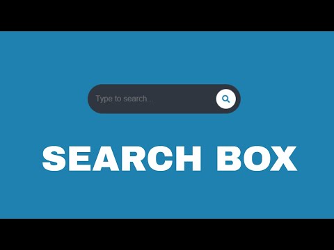 Search box using HTML & CSS