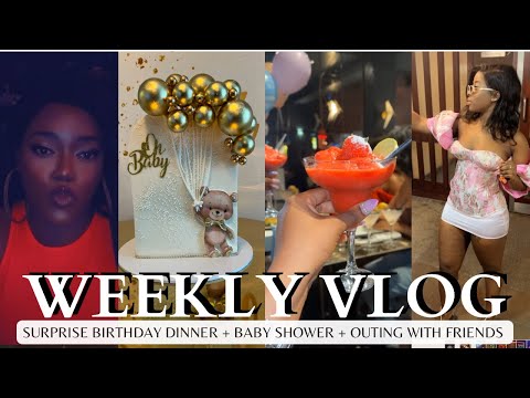WEEKLY VLOG | SURPRISE BIRTHDAY DINNER + BABY SHOWER + CHURCH STORYTIME + ZARA PERFUME | VICKSSTYLES