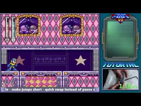 Mega Man 7 Intermediate Spring Man Speedrun Tutorial - Text Only