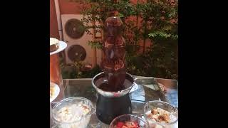 #deserts#choclatefountain#yummy