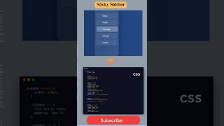 Sticky Sidebar UI That Glows on Hover! 🔥