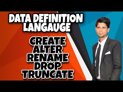 DDL | Create,Alter,Rename,Drop&Truncate SQL commands in HINDI @mdbilal