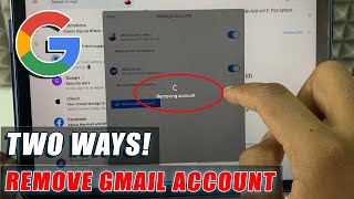 how to remove gmail account from ipad?
