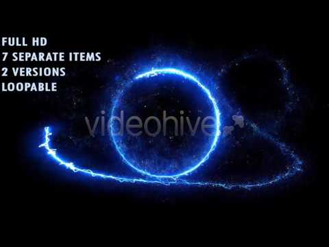 Energy Light Streaks With Particles Motion Graphics Animation