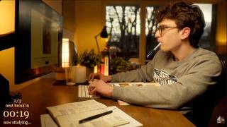 5-HOUR | Study With Me | Two breaks, No music, Deep work