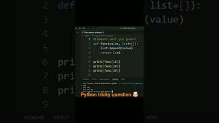 Python Tricky Question 12 | Can You Solve This? #shorts #python #youtubegrowth #trickshots #tricks