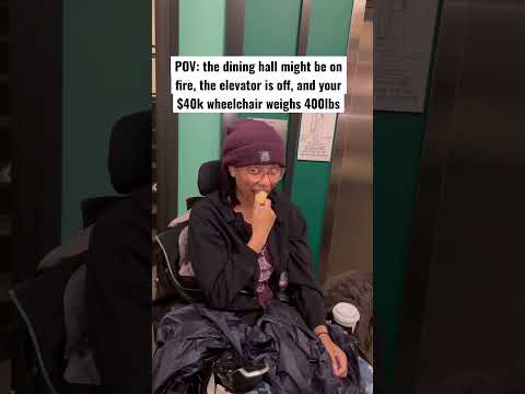 Wheelchair User Trapped In #Evacuation! 🔥 #Fire alarm, elevator off