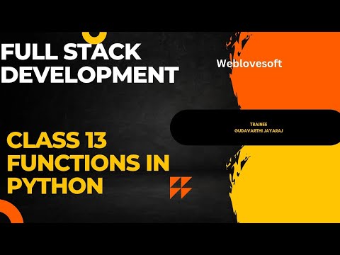 Class 13 Functions in python