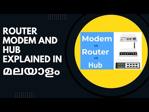 Understanding Router, Modem & Hub: Malayalam Explanation - Part-4