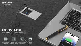STS-FP01 Series Mini Flip-Up Desktop Outlet: Compact Elegance for Your Space