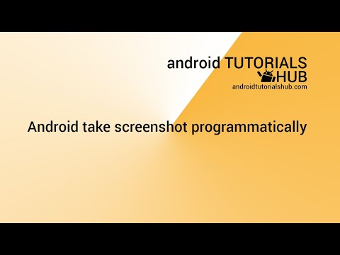 Android take screenshot programmatically