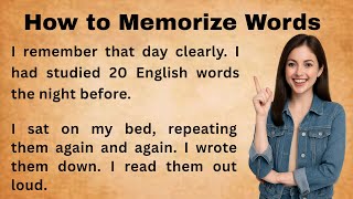 How to remember words || Memorize of New Words || Bookish English