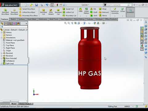 Upcoming/How to make Cylinder design in Solidwork/SW mein Cylinder kaise bnaye/Tutorial No-015