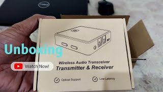 Unboxing - Wireless Audio Transceiver / Bluetooth Audio Transmitter & Receiver for TV