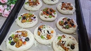Mini Pizza Recipe | How to Make Mini Pizza lunch box Recipe | kitchen with farwa 