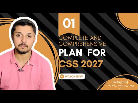 Plan For CSS 2027 Preparation 