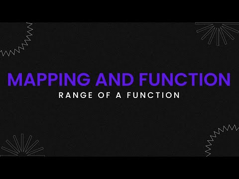 Mapping and functions; piecewise functions, range of a function