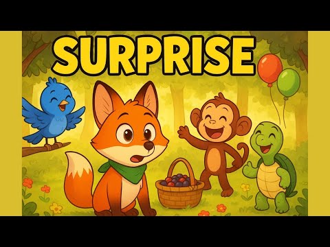 Finn the Fox Surprise Birthday | Fun & Moral Kids Bedtime Story in English
