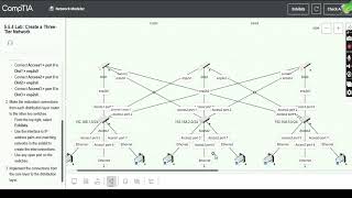 Network 5.5.4 Lab Create a Three Tier Network Testout
