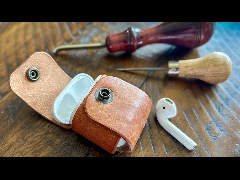 [EASY DIY] How to Make A Leather Airpod Case | Step by step instructions