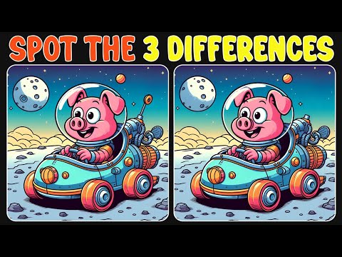 Spot the three differences : a quiz to activate your brain. (A little Difficult)#78