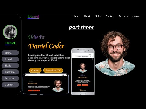 How To Create A Portfolio Website || HTML, CSS Tutorial