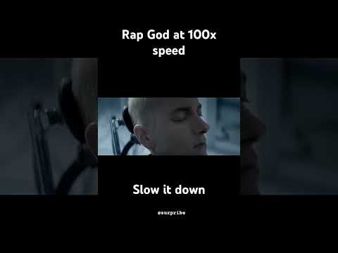 Rap God but in 100x speed #rap #eminem #rapgod