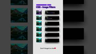 CSS Filtes can be used in Images..📚 | #codewith_muhilan  #coding #css