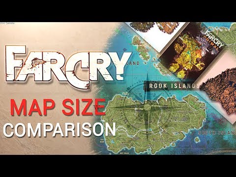 Far Cry maps SIZE comparison (Far cry 5, Far cry 4, New dawn & more))